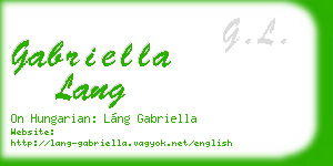 gabriella lang business card